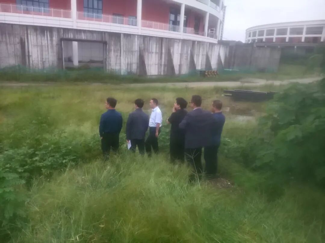 洋縣縣長張軍、常務副縣長霍波、發(fā)改局局長王永仁、教體局局長蒙剛等領(lǐng)導蒞臨洋縣全民健身中心項目視察調(diào)研室外土石方回填及掃尾工程